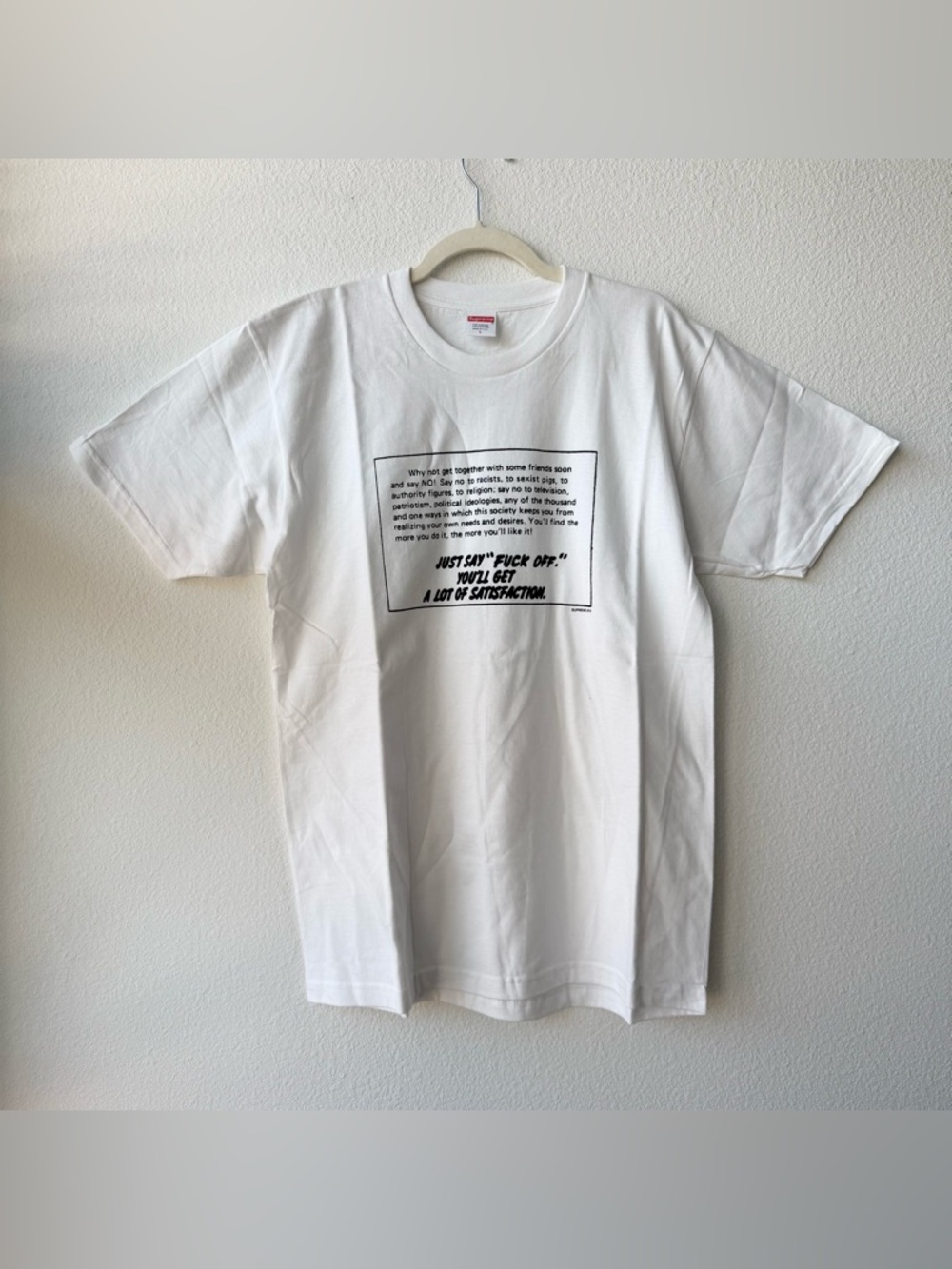 Supreme White Graphic Box Logo Tee